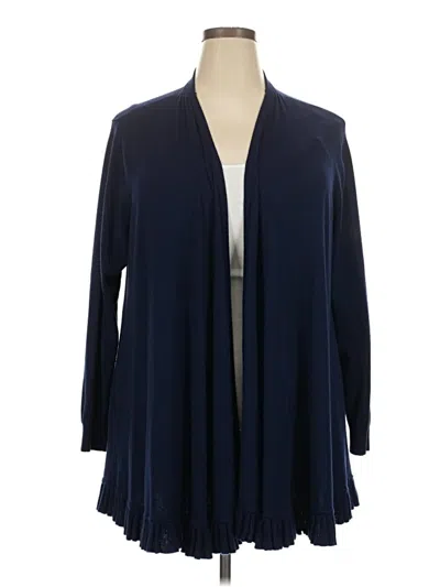 Pre-owned Joseph A Cardigan Sweater In Blue