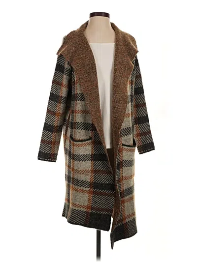 Pre-owned Joseph A Cardigan Sweater In Brown