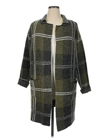 Pre-owned Joseph A Cardigan Sweater In Green