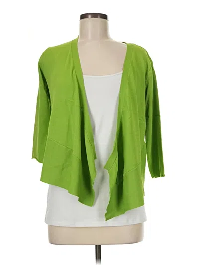 Pre-owned Joseph A Cardigan Sweater In Green