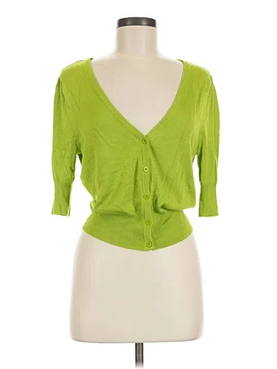 Pre-owned Joseph A Cardigan Sweater In Green