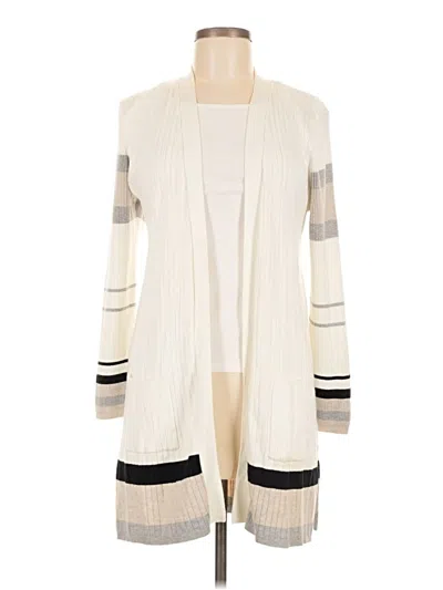 Pre-owned Joseph A Cardigan Sweater In Ivory