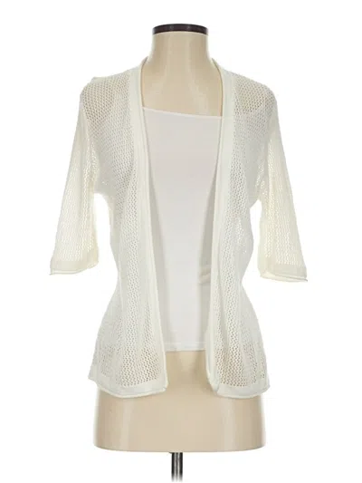 Pre-owned Joseph A Cardigan Sweater In Ivory
