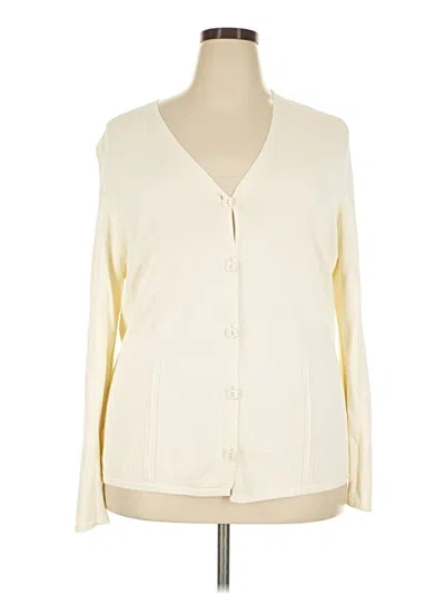 Pre-owned Joseph A Cardigan Sweater In Ivory