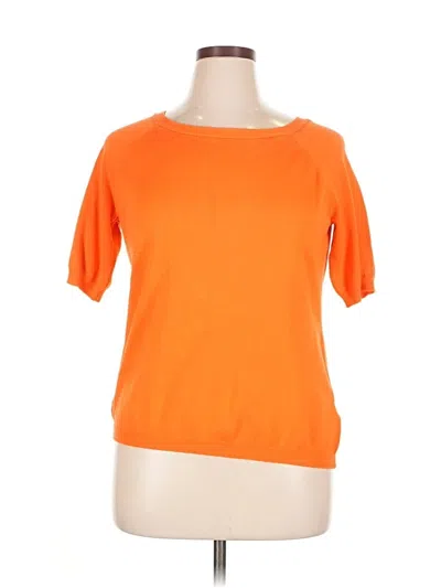 Pre-owned Joseph A Cardigan Sweater In Orange