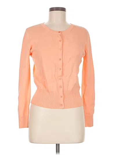Pre-owned Joseph A Cardigan Sweater In Orange