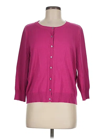 Pre-owned Joseph A Cardigan Sweater In Pink