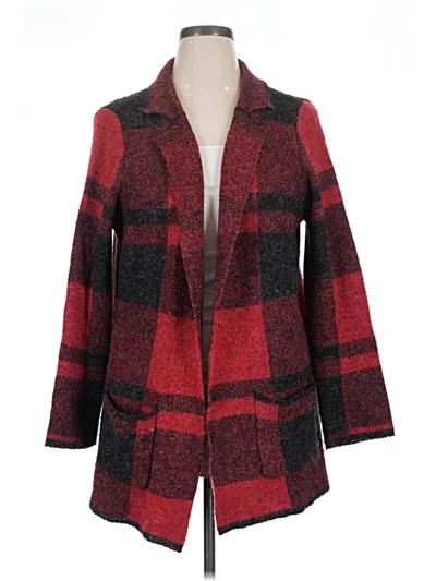 Pre-owned Joseph A Cardigan Sweater In Red