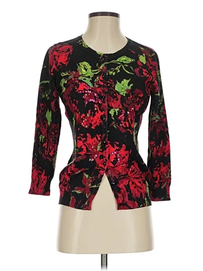 Pre-owned Joseph A Cardigan Sweater In Red