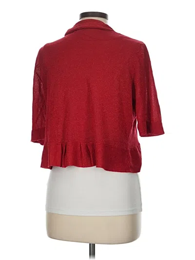 Pre-owned Joseph A Cardigan Sweater In Red