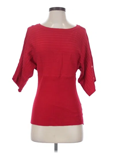 Pre-owned Joseph A Cardigan Sweater In Red