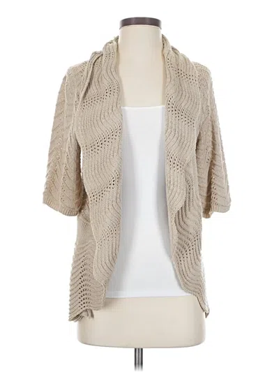 Pre-owned Joseph A Cardigan Sweater In Tan