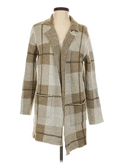 Pre-owned Joseph A Cardigan Sweater In Tan