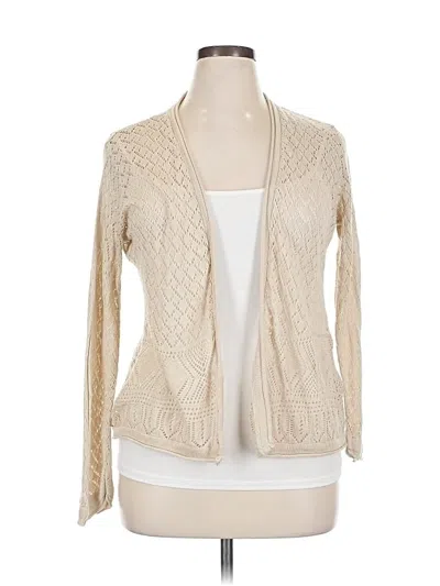 Pre-owned Joseph A Cardigan Sweater In White