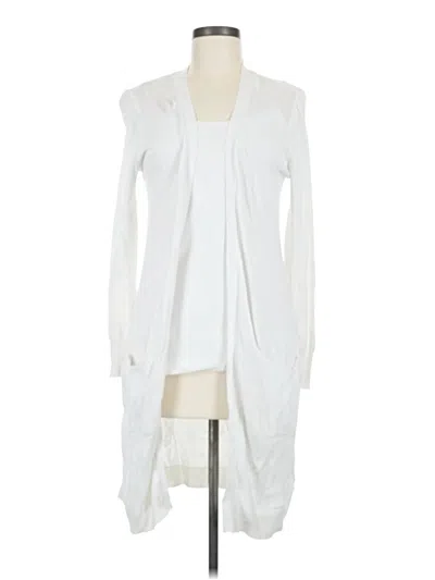 Pre-owned Joseph A Cardigan Sweater In White