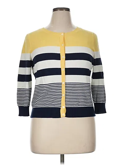 Pre-owned Joseph A Cardigan Sweater In Yellow