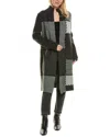 Joseph A Patchwork Open Front Cardigan