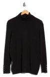 Joseph A Essential Fine Gauge Turtleneck Sweater In Black