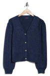 Joseph A Faux Pearl Button Cardigan In Multi