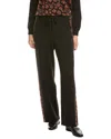 Joseph A . Floral Print Pant In Black
