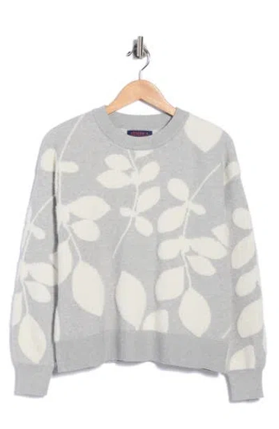 Joseph A Foliage Crewneck Sweater In Gray