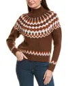 Joseph A Knit Turtleneck Sweater In Brown