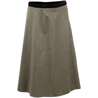 Joseph A-line Skirt In Grey Virgin Wool