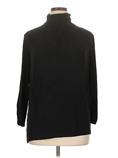 Pre-owned Joseph A Long Sleeve Blouse In Black