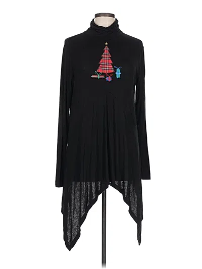 Pre-owned Joseph A Long Sleeve Turtleneck In Black