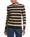 Joseph A . Mock Neck Pullover Sweater In Black