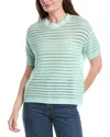 Joseph A . Open Stitch Boxy T-shirt In Yellow