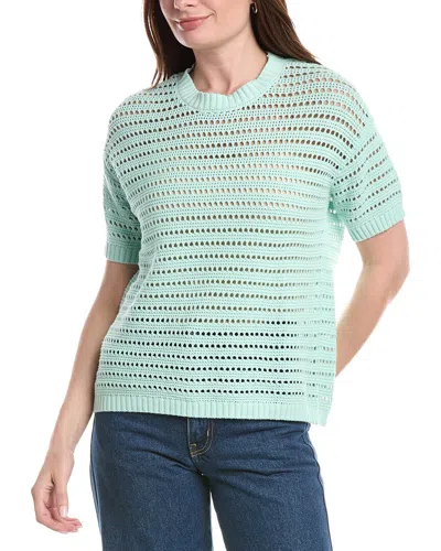 Joseph A . Open Stitch Boxy T-shirt In Yellow