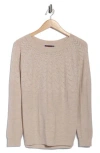Joseph A Open Stitch Sweater In Brown