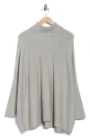 Joseph A Oversize Boxy Turtleneck Sweater In Gray