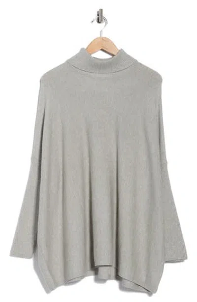 Joseph A Oversize Boxy Turtleneck Sweater In Gray