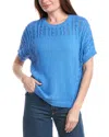 Joseph A . Placed Cable Boxy T-shirt In Blue