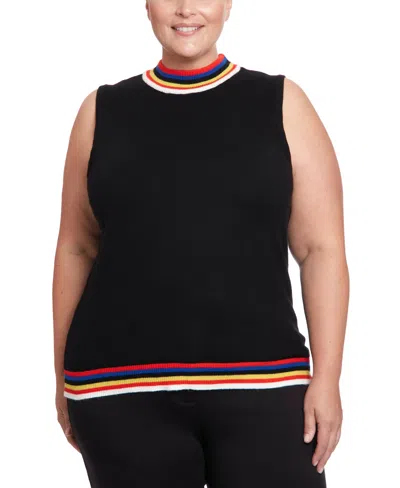 Joseph A . Mock Neck Sweater In Black,party
