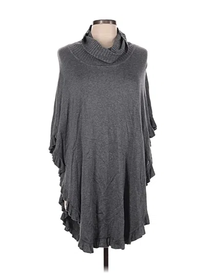 Pre-owned Joseph A Poncho In Gray