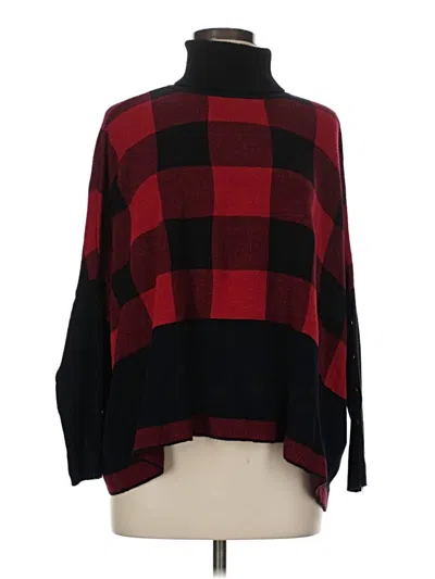 Pre-owned Joseph A Poncho In Red