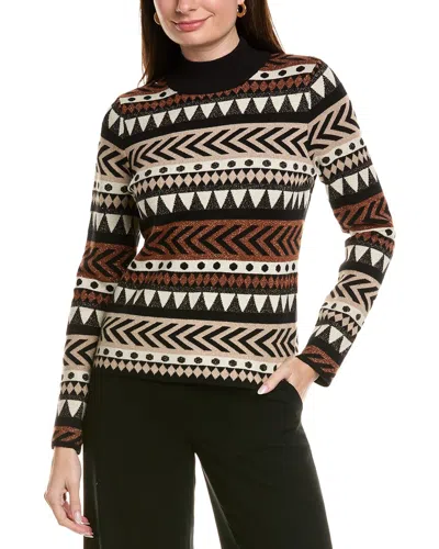 JOSEPH A JOSEPH A. PRINTED TURTLENECK SWEATER