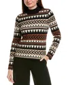 Joseph A . Printed Turtleneck Sweater In Multi