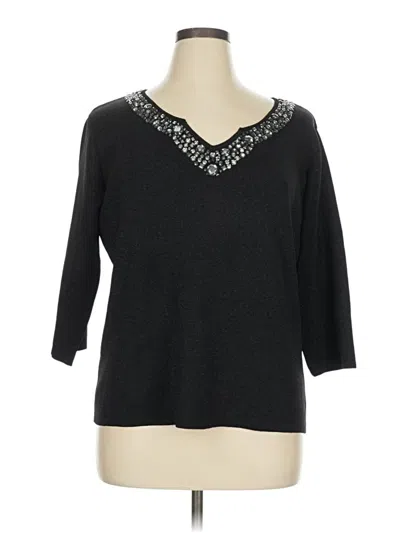 Pre-owned Joseph A Pullover Sweater In Black