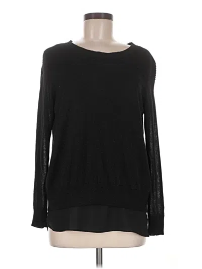 Pre-owned Joseph A Pullover Sweater In Black