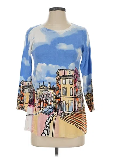 Pre-owned Joseph A Pullover Sweater In Blue