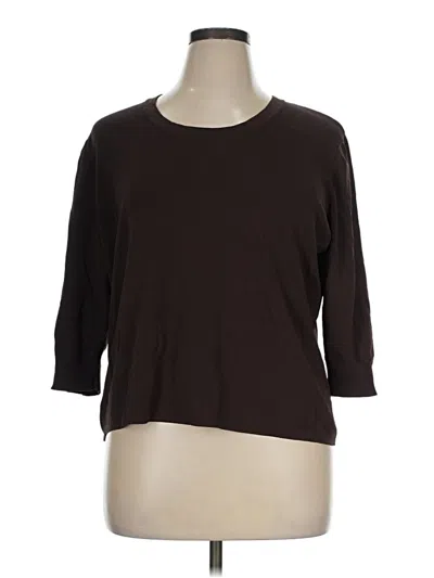 Pre-owned Joseph A Pullover Sweater In Brown