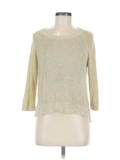 Pre-owned Joseph A Pullover Sweater In Gold