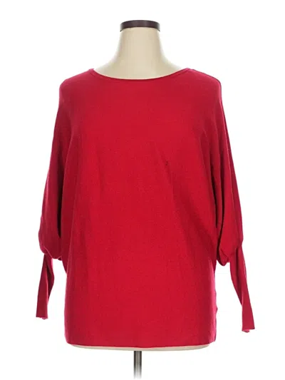 Pre-owned Joseph A Pullover Sweater In Red
