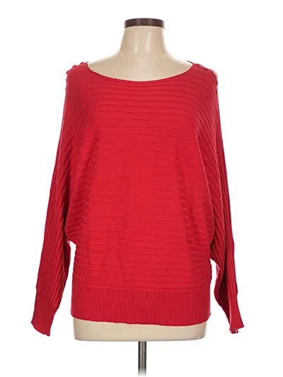 Pre-owned Joseph A Pullover Sweater In Red