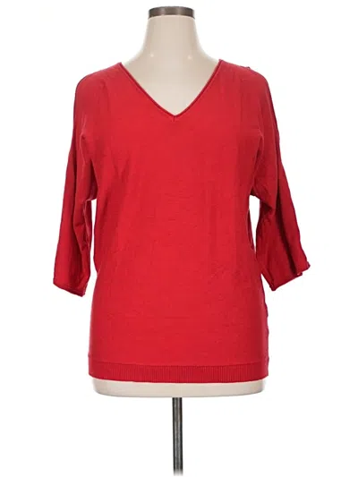 Pre-owned Joseph A Pullover Sweater In Red