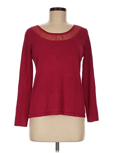 Pre-owned Joseph A Pullover Sweater In Red